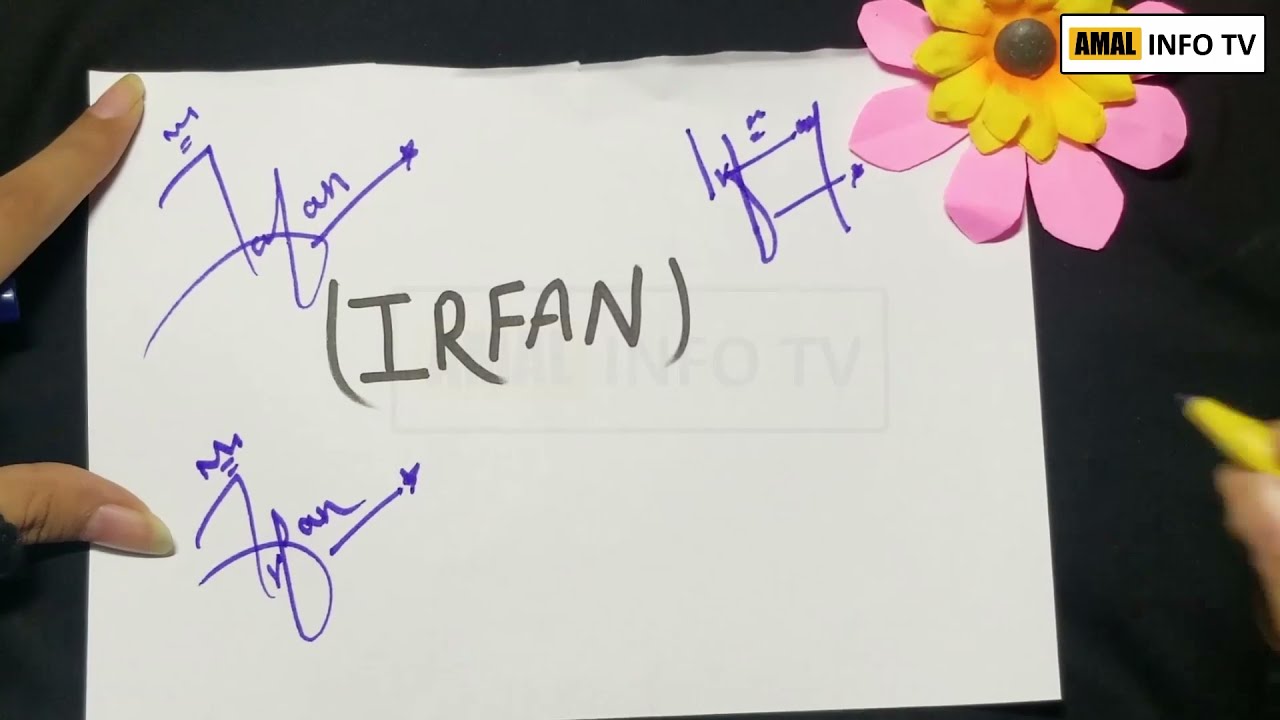 irfan name signature