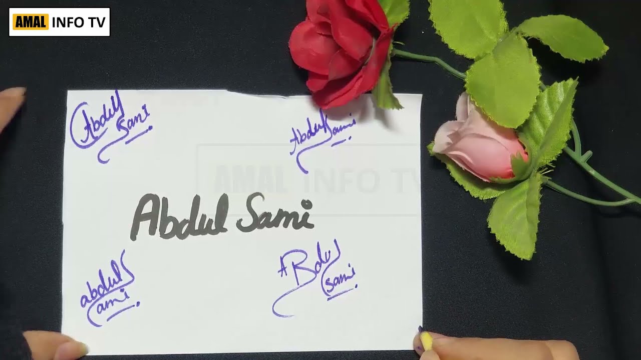 abdul sami name signature