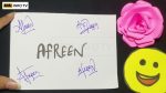 afreen name signature