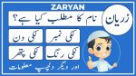 zaryan name meaning in urdu